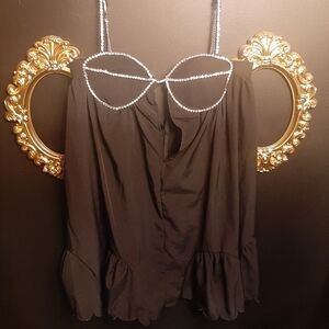 Baby doll rinestone dress